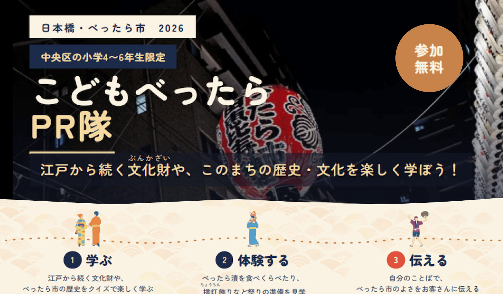こどもべったらPR隊